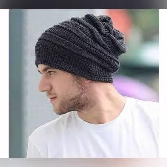 Woolen%20Winter%20Cap%20For%20Male%20&%20Female%20-%20Black%20-%20Image%206