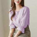 ZANZEA Women Fashion Short Sleeve Plaid Check Shirt Blouse Asymmetrical Hem Loose Tops #2.