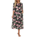 Zipper Women Sleepwear Pajama Maternity Dress 3/4Sleeve Nursing Baby Breastfeeding Nightdress Pregnancy Dress пижама хлопок. 