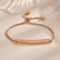 Auxauxme Personalized Engraved Baby's Name Date Custom Bracelets For Girls Boys Stainless Steel Child ID Bar Bracelet DIY Gift. 
