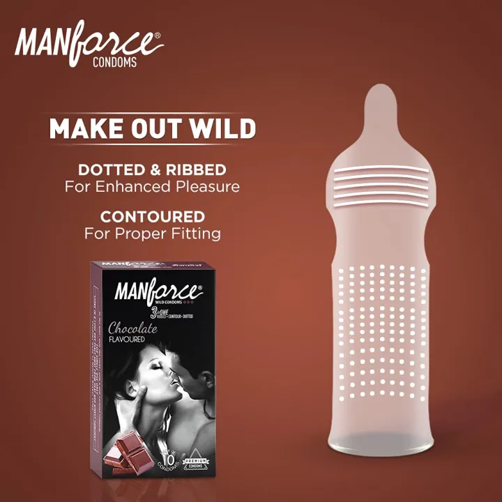 Manforce%20Chocolate%20Flavor%20Dotted%20Condom%20/%20Epic%20Super%20Thin%20Chocolate%20Flavor%2010pcs%20Pack%20-%20Made%20in%20India%20-%20Select%20Variants%20&%20Order%20-%20Image%203