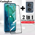 (2 Pieces) Moto Edge 50 Fusion Screen Protector Tempered Glass + Camera Lens Protector Glass Film Cover For Motorola Moto Edge 50 Fusion （Moto Edge 50 Fusion 5G）. 