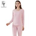 Sunnyheart Underwear Top Pants Long Sleeve Traceless Warmth Thermal Underwear Set. 