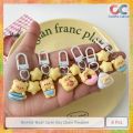 Butter Bear Cute Key Chain Pendant 4 Pcs.