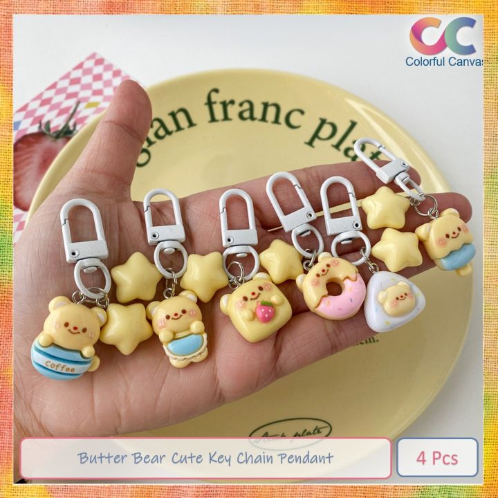 Butter%20Bear%20Cute%20Key%20Chain%20Pendant%204%20Pcs%20-%20Image%202