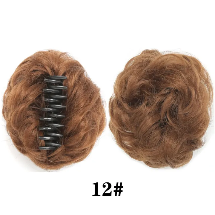 Messy%20Hair%20Bun%20Curly%20Bun%20Donuts%20Hair%20Bun%20Pad%20Hair%20Extension%20Clip%20Hair%20Ring%20Synthetic%20Women's%20-%20Image%202