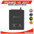 Huawei Y5 2017 MYA L22 Battery Model:HB405979ECW Li-ion Polymer authentic Equipment Manufacturer High Capacity 3020mAh. 