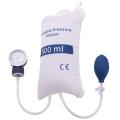 Infusion Pump Pressure Bag 500Ml with Gauge and Hand Pump Ball Reusable Pressure Infusion Bag. 
