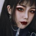 【Exclusive】 Gothic Nose Chain Lip Ring with Long Chain Earrings.