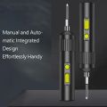 （New）Portable Cordle Electric crewdriver Kit Repair Power Tool UB Rechargeable Electric Drill crewdriver et Houehold Maintenance Button color is random. 