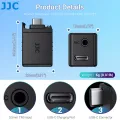 JJC 3.5mm Audio Adapter supports 3.5mm microphone audio input With Type-C Charging Port for DJI OSMO Action4 Camera. 