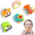 Hola Baby Rattles Set Baby Teethers Set for Newborn Baby Toddler Toy Gift Set. 