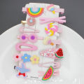 14 Pieces Set colourful Hair Clips For Girl and Children. 