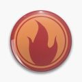 Team Fortress 2 Pyro-Pin Soft button, red symbol, flap pin, gift, cute lover, cartoon hat, flagship, funny fashionable brooch. 