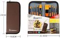 Giorgione Water Color Paint Brushes with wallet.