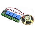 AI Intelligent Voice Recognition Module 4CH Offline Voice Control Switch Module Support Custom Voice for DIY. 
