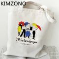 Friends Tv Show shopping bag bolsa recycle bag shopper shopping bag jute string sacolas. 