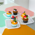 Dessert Table Cake Display Stand Plastic Birthday Arrangement Multi-Layer Dim Sum Rack Swing Plate Cold Meal Tea Break Small Cake Tray. 
