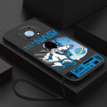 HUAWEI Nova 8i 7i 7 SE 3i 3e 4e 4 Huawei Nova Y90 Y70 Y71 Y61 Y70 Plus Smile Astronaut Square Phone Case Liquid Silicon Soft Casing nasa Cover. 