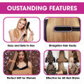 Home Use Professional Electric Flat Iron LCD Display Fast Ceramic Multi-function Hair Straightening Brush. 