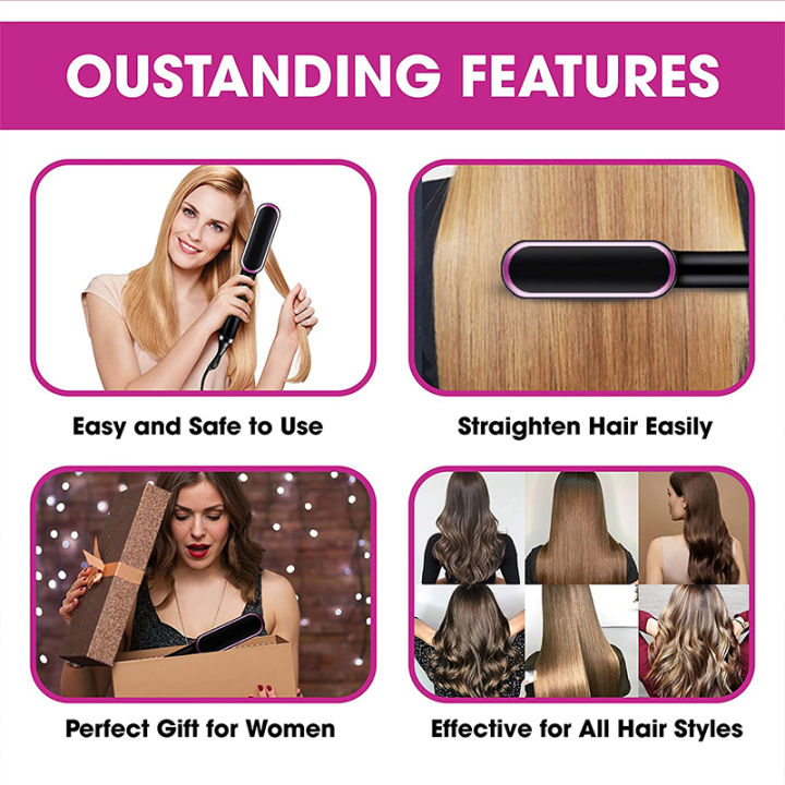 Home%20Use%20Professional%20Electric%20Flat%20Iron%20LCD%20Display%20Fast%20Ceramic%20Multi-function%20Hair%20Straightening%20Brush%20-%20Image%205