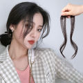 Women Korean Blend Wig piece Air Bangs Synthetic Hair Side Fringe Hairpiece Clip In Hair Extensions Fake Hair Bangs. 