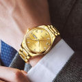 Top Brand 5563 Mens Classic Quartz Waterproof Watch Stainless Steel Strap Business Popular Casual Men Watch Date Clock. 