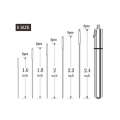 Stainless steel large eye hand sewing embroidery pointed needles, transparent needle bottle tool set. 
