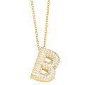 Ornament Stylish and Simple 26 English Letter Necklace Niche Temperament All-Match Clavicle Chain nkt43. 