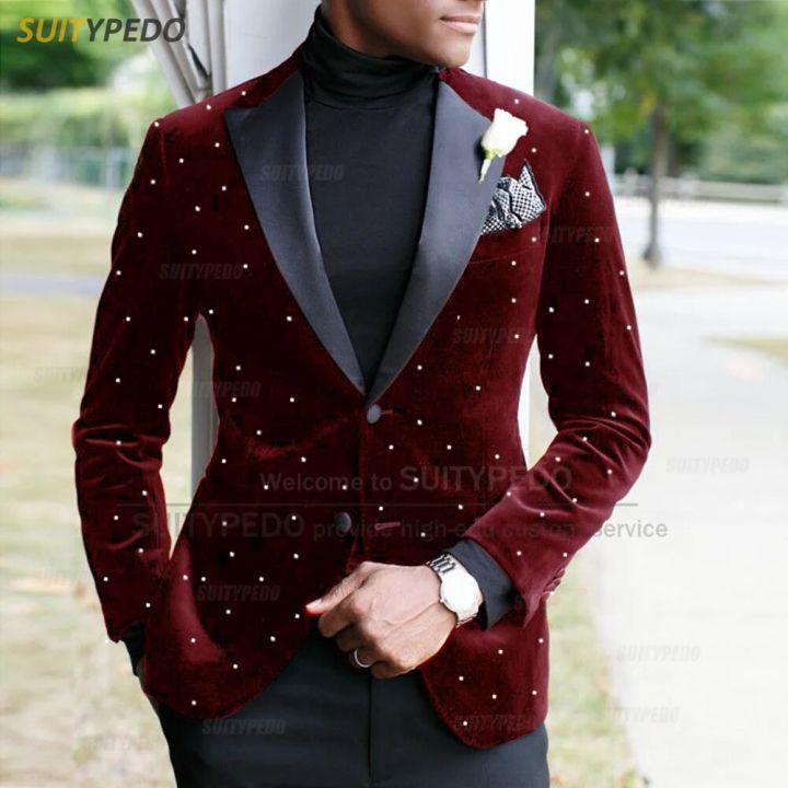 Fashion%20Navy%20Blue%20Velvet%20Men%20Suit%20Set%20Evening%20Party%20Luxury%20Shiny%20Beads%20Blazer%20Formal%20Activities%20Slim%20Fit%20Tuxedos%20Pants%202%20Pieces%20-%20Image%202