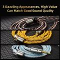 QKZ T1 Earphone Cable QDC Type Copper Silver-plated Upgrade Cable 3.5mm Wired Headphones For KZ ZSN PRO ZS10 pro EDX TRN CCA.