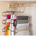 S-Shape Stainless Steel 5 Layer Cloth Hanger - Hanger. 