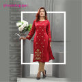 Showstopper Maroon Red Crepe Silk Kurti Women M07. 