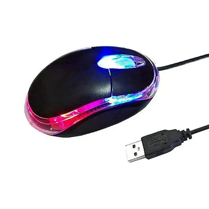 NICE%203D%20LED%20Optical%20Mouse%20USB%202.0%20Black%20Wired%20Optical%20Light%20Scroll%20Wheel%20Mice%20Mouse%20for%20Computer%20PC%20Laptop%20-%20Image%202