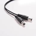5.5 X 2.1mm Cctv Camera 1 Female To 2 Male Dc 12v Power Splitter Cable Adapter.