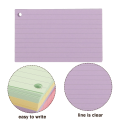 Index Card Colored Cards Office Blank Flashcards Simple Portable Lined Pre Hole Punched. 