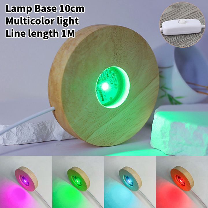 10cm%20Wood%20Light%20Base%20Rechargeable%20Wooden%20LED%20Light%20Rotating%20Display%20Stand%20Lamp%20Holder%20Lamp%20Base%20Art%20with%20Power%20adapter%20Cherry%20Super%20Store%20-%20Image%205