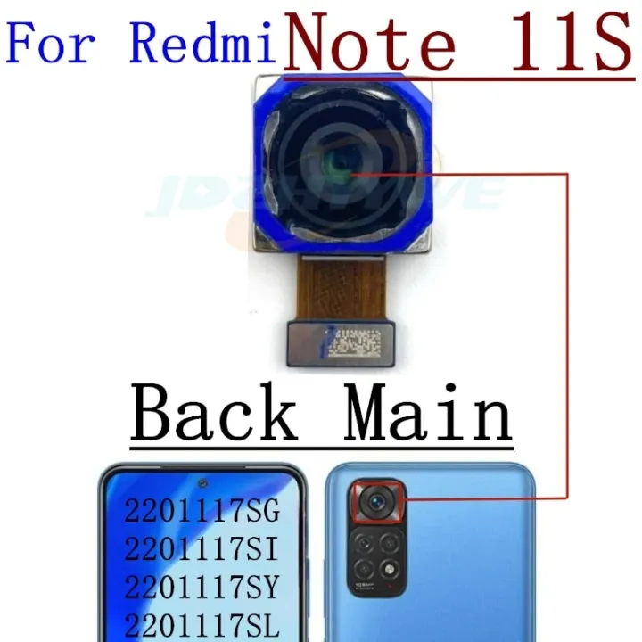Original%20Front%20Back%20Camera%20For%20Xiaomi%20Redmi%20Note%2011S%20108MP%20Backside%20Selfie%20Frontal%20Facing%20Rear%20Camera%20Module%20Flex%20Cable%20Note11S%20-%20Image%202