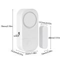 Door Opening Sensor Doorbell Wireless Time Delay Door Alarm Anti-theft Door Window Security Alarm Refrigerator Alarm Door Sensor. 