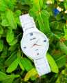 White Stainless Steel Quartz Watch for Man -White - Watch For Men ঘড়ি.