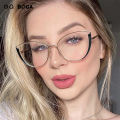 OQ BOGA 6 Colors Unisex Anti Blue Light Screen Radiation Computer Glasses Women Men Eye Protection Fashion Metal Cat Eye Frame Eyewear. 