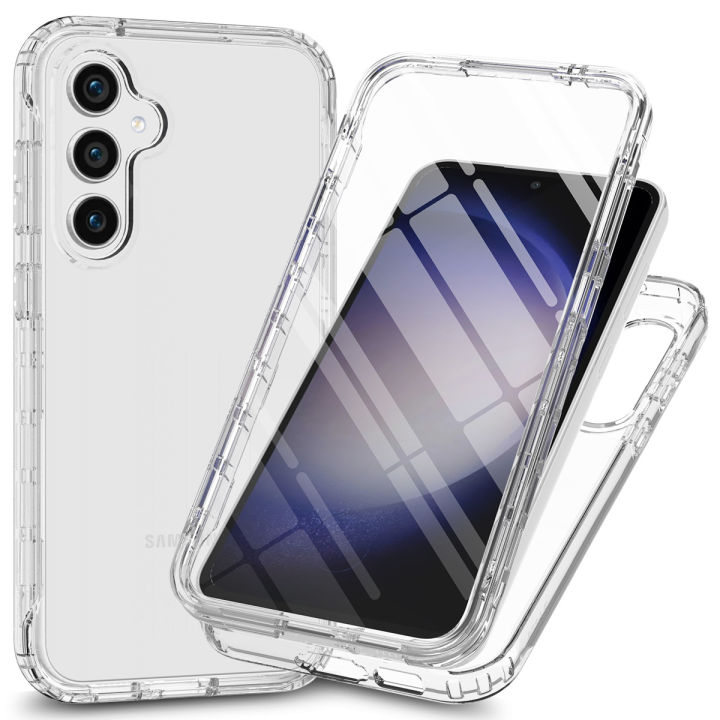 【Dislikelike】Applicable to Samsung S23FE S23 S23Ultra S22Ultra High Transparent Gradient Screen Saver Built-in PET Membrane Shell