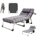 Outdoor Portable Folding Lounge Chairs Adjustable Multi Angle Sleeping Cot Chair For Outside Beach Lawn Camping Pool. 