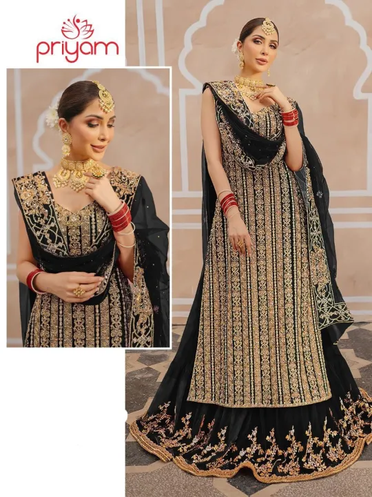 Semi-Stitched%20Georgette%20Party%20Dress%20For%20Women%20-%20Image%206