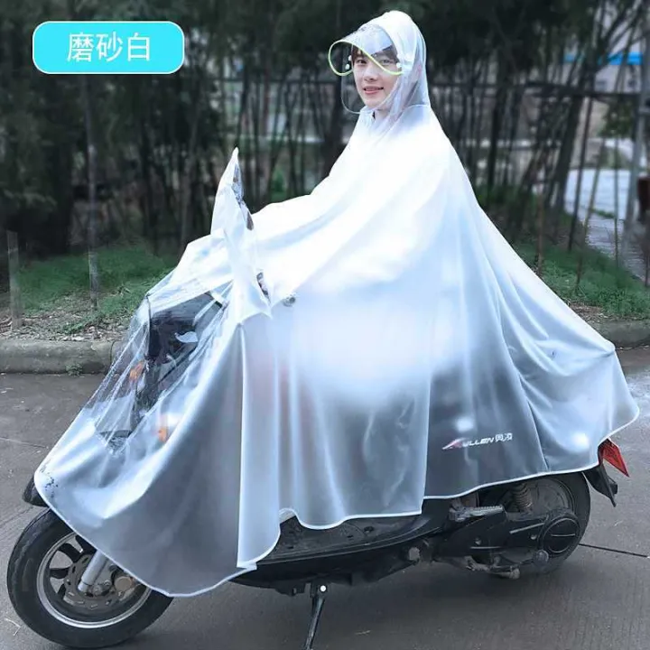 GD53%20Fully%20Transparent%20Electric%20Bike%20Raincoat%20Single%20Women's%20plus-Sized%20Thickened%202023%20New%20Battery%20Car%20Long%20Full%20Body%20Fashion%20-%20Image%208