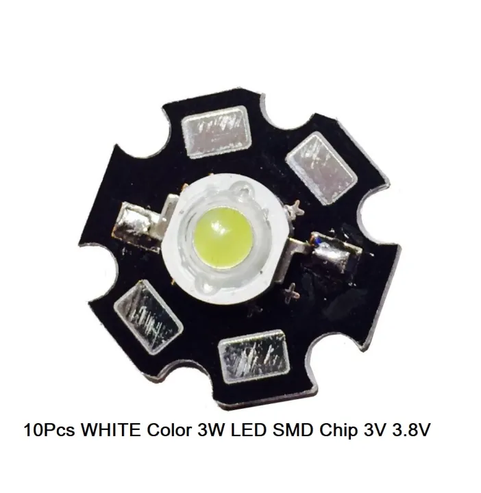 10Pcs-%2020mm%20Black%20PCB%20Plate%20White%203%20Watt%203.7V%20Ultra%20Bright%20WHITE%20Color%203W%20LED%20SMD%20Chip%203V%203.7V%20Metal%20Plate%20Heat%20Sink%20Aluminum%20Base%2020mm%20PCB%20DIY%20LED%20Light%20Bulbs%20-%20Image%204