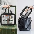 Large Capacity Makeup Bag Portable PVC Leather Waterproof Toiletry Pouch Travel Make Up Bag Brush Cosmetic Bag for Women. 