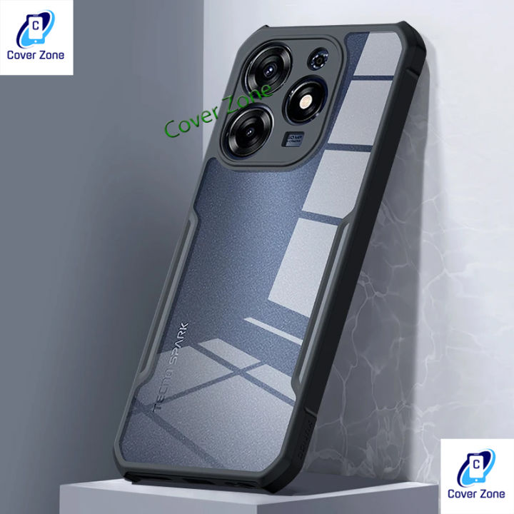For Tecno Spark 10 Pro new desigen Transparent CXunddo Shockproof Back Cover Phone Case