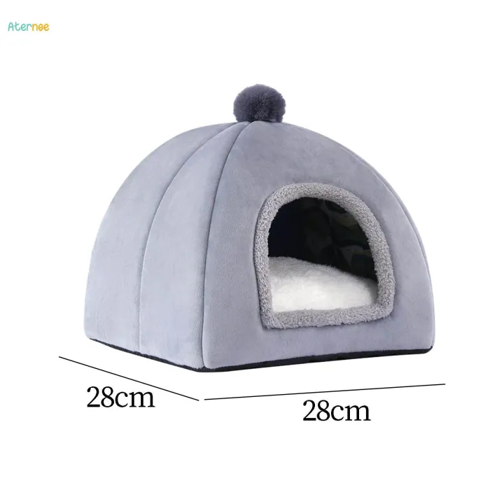 Cat%20Bed%20for%20Indoor%20Cats%20Cozy%20Kennel%20Snooze%20Calming%20Pet%20Bed%20Semi%20Enclosed%20Cat%20Nest%20Cat%20House%20Gray%20S%20-%20Image%209