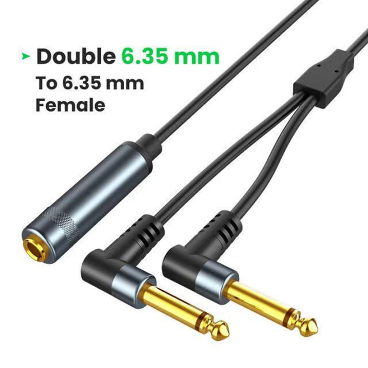 TRS%206.35mm%20Stereo%20To%20Dual%20Right%20Angle%201/4%20TS%20Mono%20Insert%20Cable%206.5mm%201/4%20TRS%20Jack%20Y%20Splitter%20Audio%20Breakout%20Cable%20for%20Mixer%20-%20Image%202